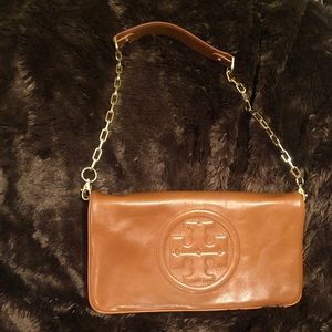 Tory Burch Bombe Reva Leather Purse/Clutch